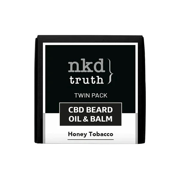 NKD 150mg CBD Twin Pack Honey Tobacco Beard Oil & Balm