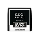 NKD 150mg CBD Twin Pack Honey Tobacco Beard Oil & Balm